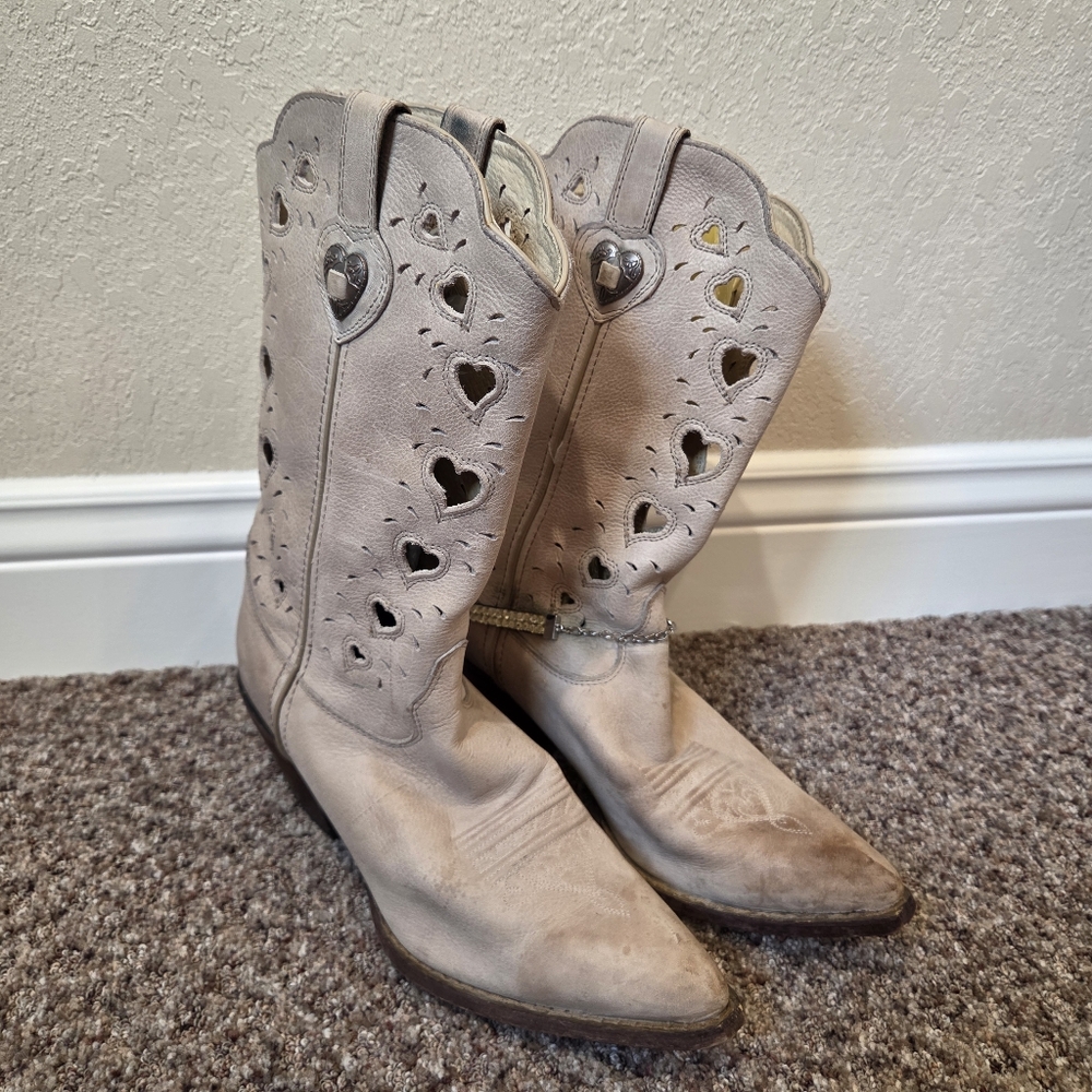 Durango Women's Crush Heart Cowboy Boots - Size 8